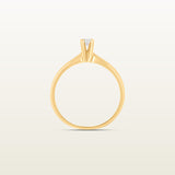 Yerevan Solitario en oro amarillo 18Kt con diamantes