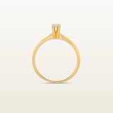 Cali Solitario en oro amarillo 18Kt con diamante