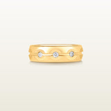 Reims Tempo Oval Trinity en oro amarillo 18Kt