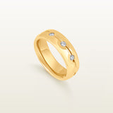 Reims Tempo Oval Trinity en oro amarillo 18Kt