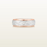 Reims Elio en oro rosado y blanco satin 18Kt