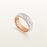 Reims Elio en oro rosado y blanco satin 18Kt