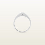 Montevideo Solitario en oro blanco 18Kt con diamante