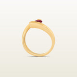 Anillo en oro amarillo con rubí