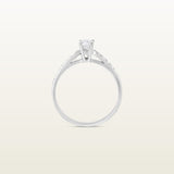 Caracas Solitario en oro blanco 18Kt con diamantes