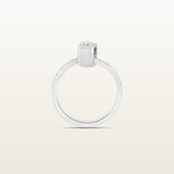 Madrid Solitario en oro blanco 18Kt con  diamantes