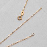 Cadena 40 cm eslabones ancla en oro amarillo